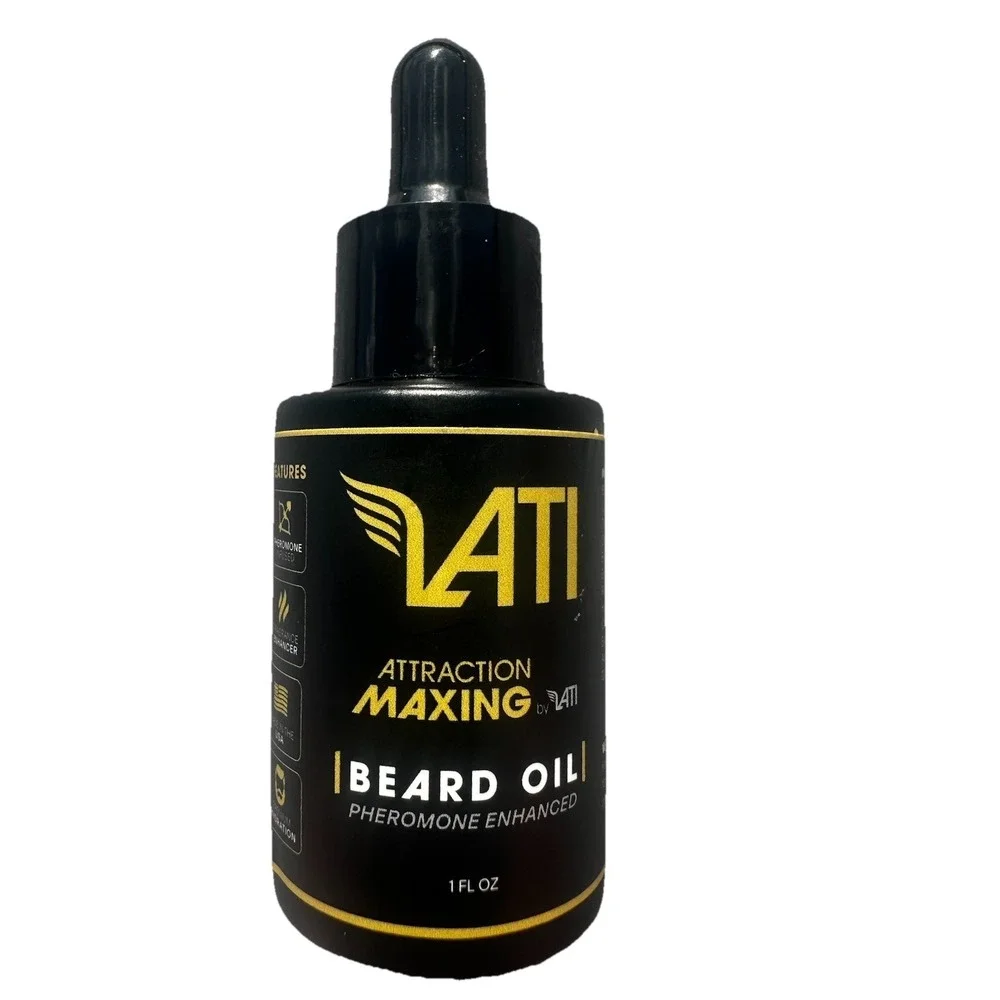 LATI Attraction Maxing Pheromone Enhanced Beard Oil 1 fl oz Made in USA EXP 2026